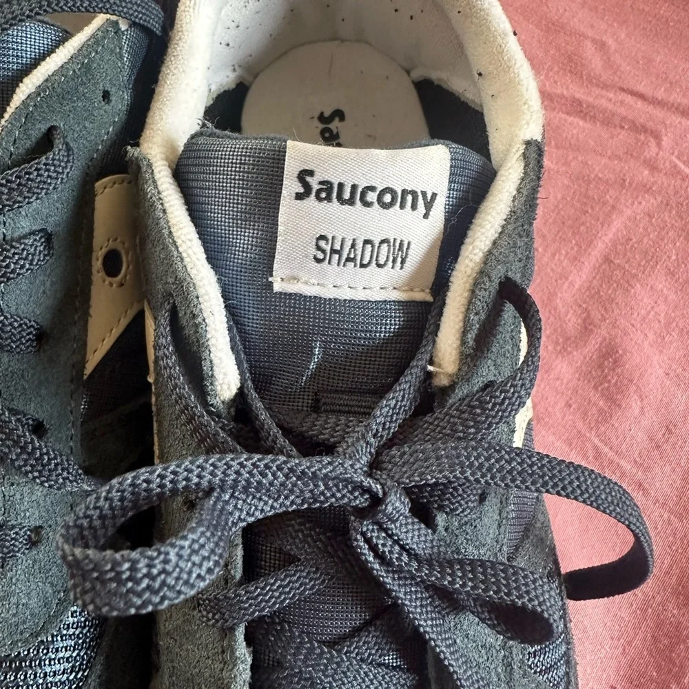 Saucony Kids' Charcoal and Cream Sneakers